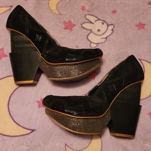Irregular Choice Chunky Geo Heels size 40